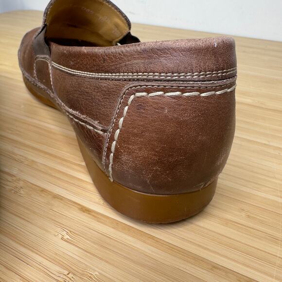 Mephisto Men's 10 Loafers Slip On Brown Leather Cruiser Driver Portugal Made - Picture 10 of 10